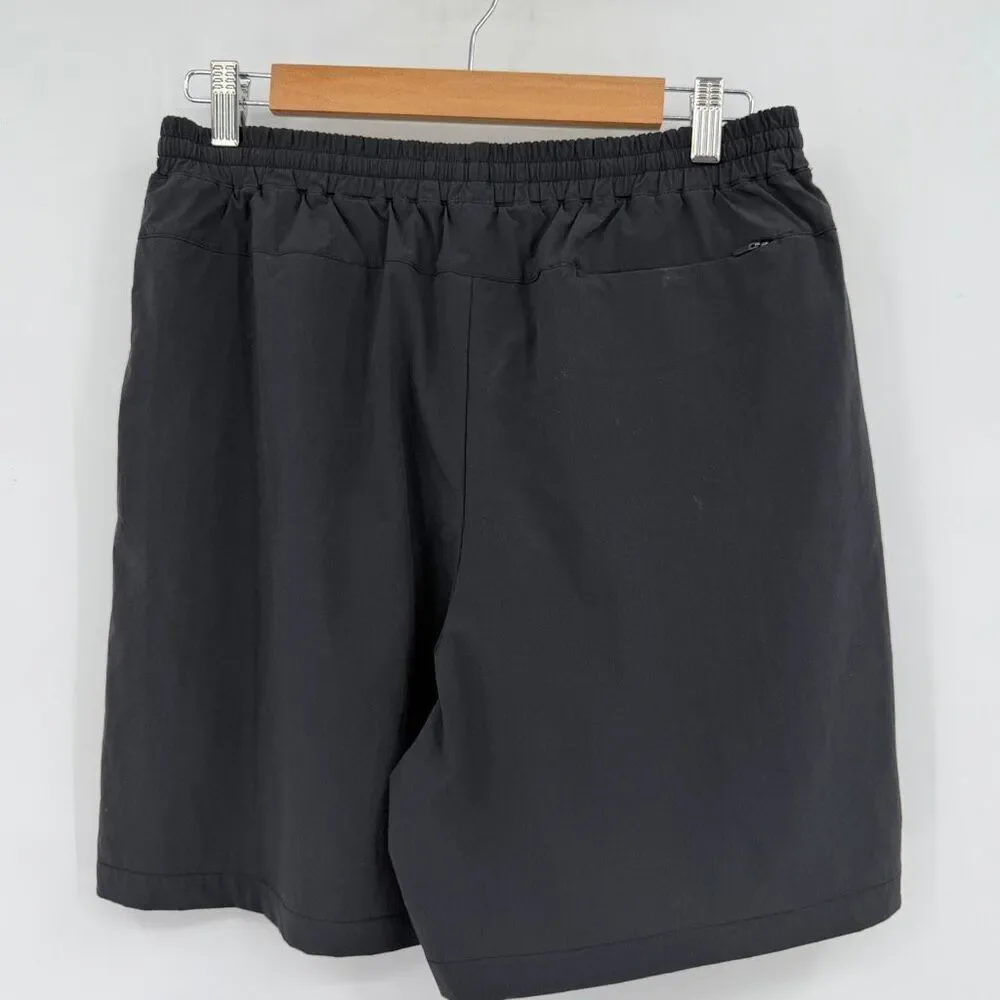 Outdoor Voices Black RecTrek Lined Performance Stretch Athletic Shorts Large